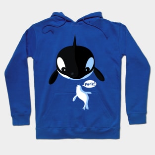 Killer whale and seal Hoodie